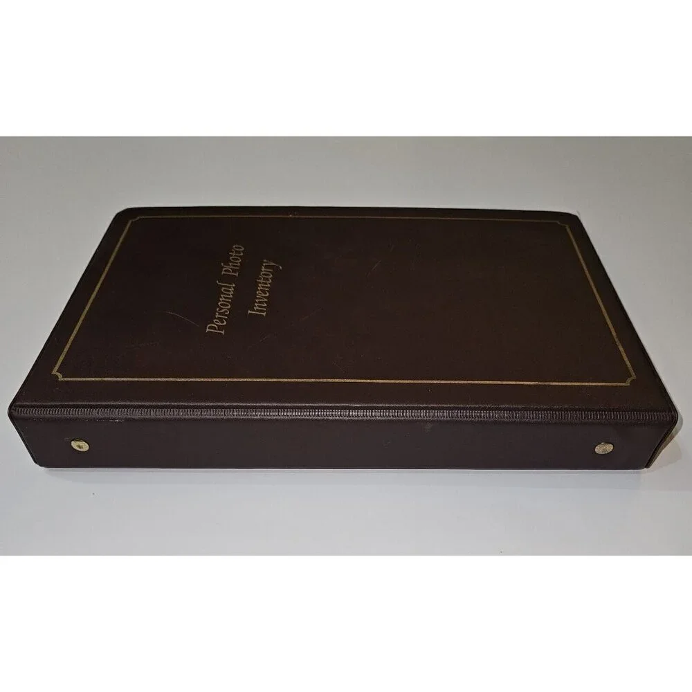 VTG Personal Photo Inventory 3-Ring Album Estate Home Possessions Log NEVER USED
